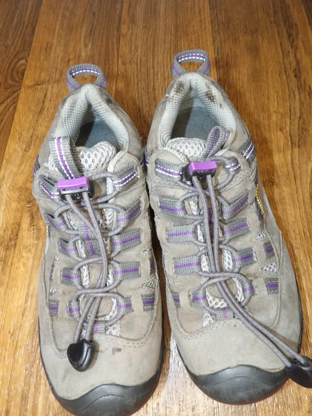 KEEN Gray Purple Alamosa Waterproof Hiking Sneakers Size 3